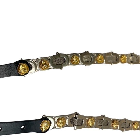 Italian Leather And Metal Mesh Belt - Picture 3 of 8